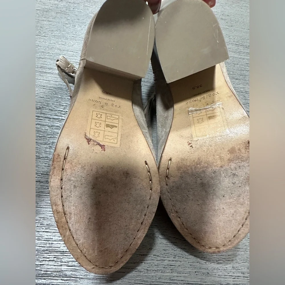 $495 RAG & BONE NEW YORK Margot Italian Suede Leather Ankle bootie 8.5 - 38.5 EU - Picture 7 of 9
